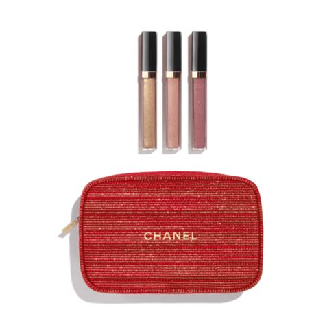 Chanel tweed makeup gift set